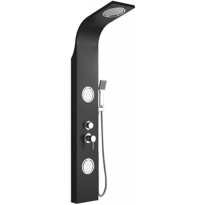 500501 mexen mexen gros panel prysznicowy czarny 7619 03 70