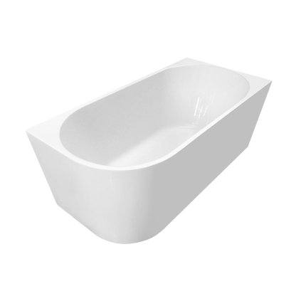 Aqualine, cada TIBERA R pe coltar 140x70cm, alb, E1055