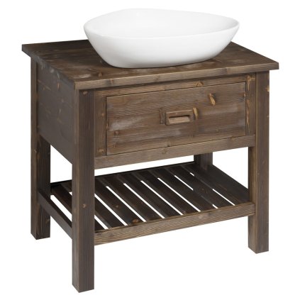 Sapho, dulap de lavoar BRAND 80x73x50cm, molid vopsit, BA083S