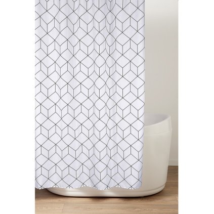 538078 aqualine sprchovy zaves 180x200cm polyester kruhy zv029