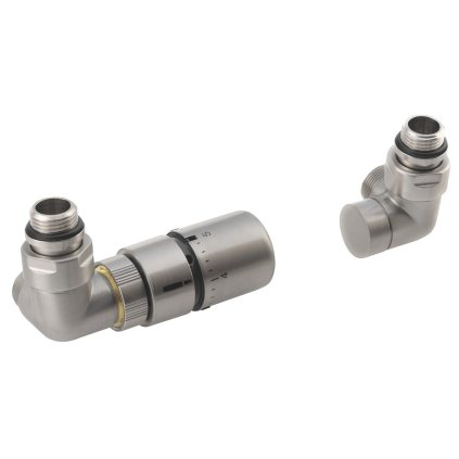 Sapho, set de conexiune pentru supapă termostatică CORNER, stânga, covoraș din oțel inoxidabil, CP1511LS