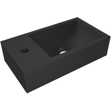 542800 cerano umyvadlo z liateho mramoru teo zavesne lave cierna matna 40x22 cm cer cer 482704