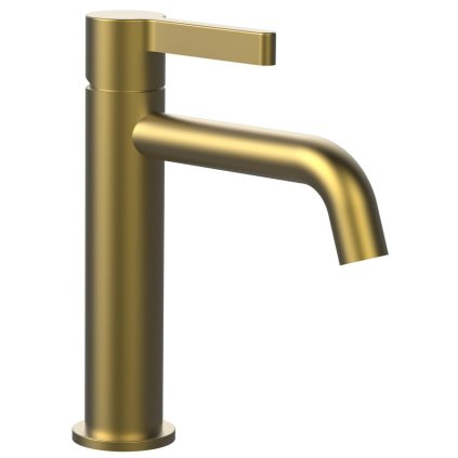Sapho, Baterie de lavoar de sine stătătoare ICONIC fără priză, auriu mat, AF002GB