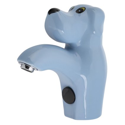 Sapho, suport senzor baterie ceramică, 6V DC (4xAA), câine, albastru, PS402B