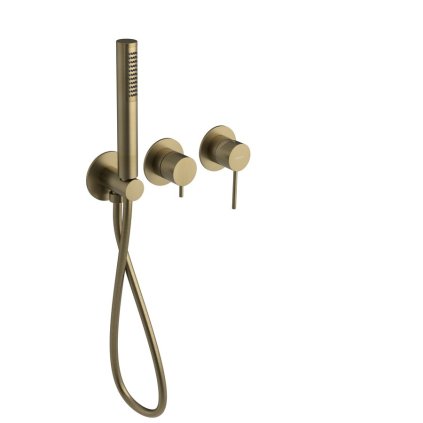 Sapho, pod ULTRAMIX. duş baterie, dus de mana, 2 prize, auriu mat, UT045G