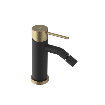 Sapho, ULTRASAN baterie bideu pe soclu fără priză, negru mat/auriu mat, UT003VBG