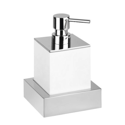 Sapho, dozator de săpun pe podea X-STEEL 200 ml, alb, XS104W
