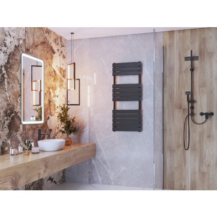 555055 grzejnik classic 120x50 cm czarny