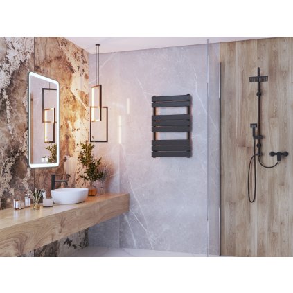 555064 grzejnik classic 800x500 cm czarny