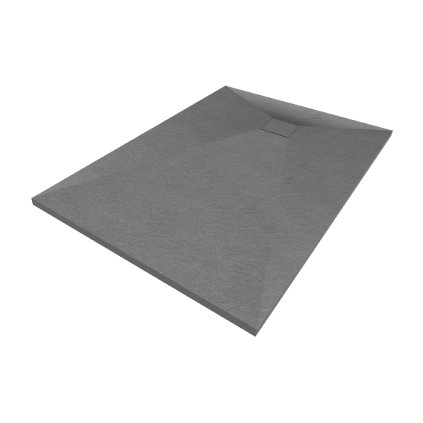 Erga Oldaf, cadă de duș dreptunghiulară SMC 120 x 80 cm, gri mat, ERG-GMA-OL-80120G