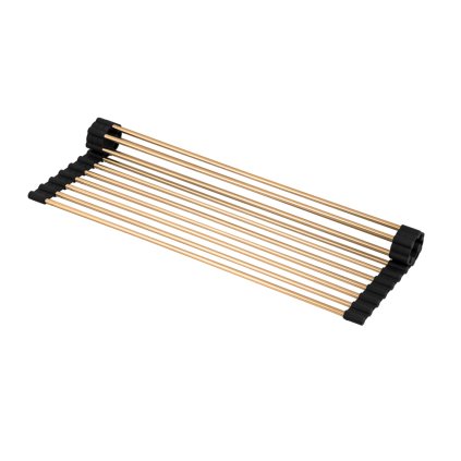 Gamma, covoraș rulabil pentru chiuvetă 41,5 x 26,5 cm, auriu-negru, GMA-OR-GD