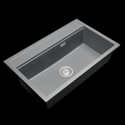 Gamma Advance, chiuvetă granit cu 1 compartiment 805x505x210 mm, gri, GMA-ZLE000119