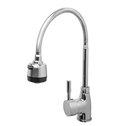 Gamma Flex, baterie de chiuvetă înaltă cu braț flexibil, crom, GMA-BFX-CH