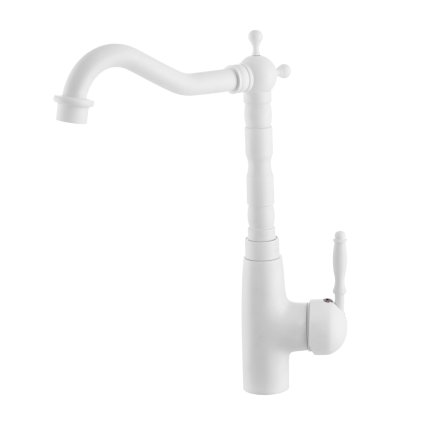 Gamma Retro 3, baterie pentru chiuvetă înaltă, alb, GMA-BROK3-WH