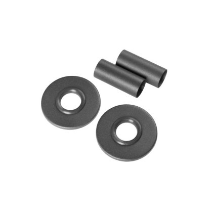 Invena, set rozete de acoperire, grafit, INV-UA-11-G15-S