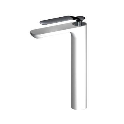 Gamma Vento, baterie chiuvetă înaltă h-295, alb-crom, GMA-BVOUW-WH