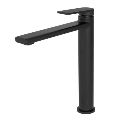 Gamma Rossa, baterie lavoar înaltă h-260, negru mat, GMA-BRAUW-BK