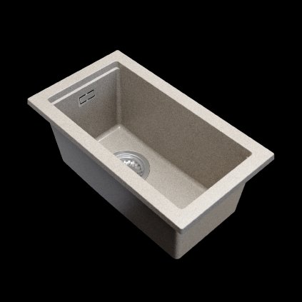 Gamma Decor 2850, chiuvetă granit cu 1 compartiment 280x500x207 mm, bej, GMA-ZLE000159