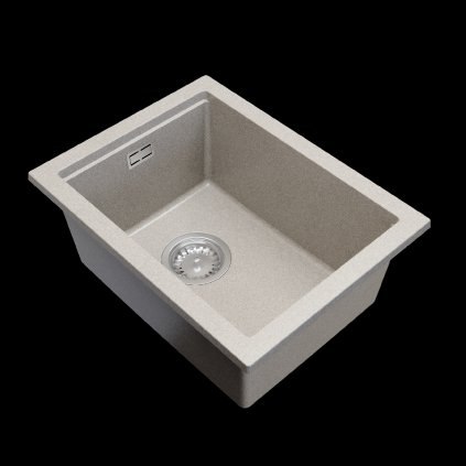 Gamma Decor 3850, chiuvetă granit cu 1 compartiment 380x500x207 mm, bej, GMA-ZLE000157
