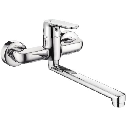 Kuchinox Dima, baterie pentru chiuvetă de perete, crom, LAV-BQD_080D