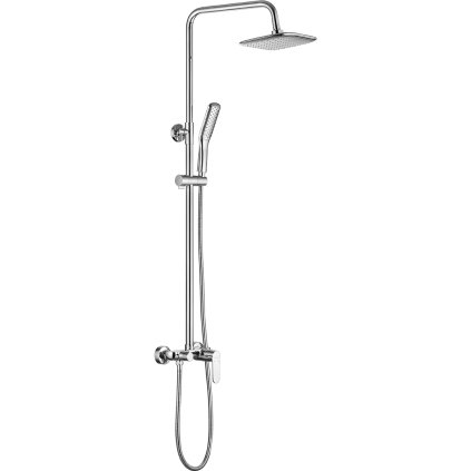 Kuchinox Dima, set de duș cu duș cu ploaie și duș manual, crom, LAV-PQD_00KB
