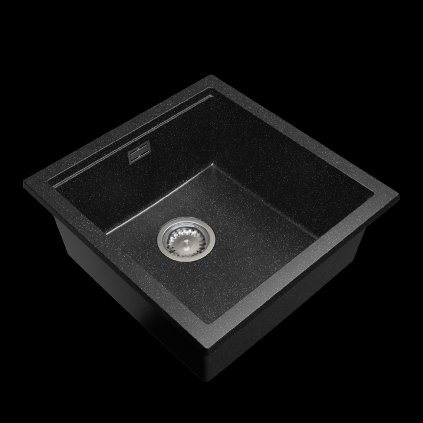 552397 gamma decor 4850 1 komorovy granitovy drez 480x500x215 mm cierna skvrnita gma zle000176