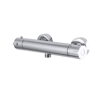 Gamma Termo, baterie termostatica de dus cu racord de dus de jos 1/2", crom, GMA-BTO-CH