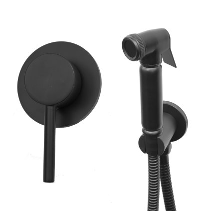 Gamma Roy, baterie pentru bideu ascuns, negru mat, GMA-BRYBPT-BK