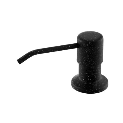 Gamma Simple, dozator de detergent pentru chiuveta de bucatarie 400ml, negru patat, GMA-DOZ-BP