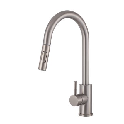 Gamma Taru Slim, baterie pentru chiuvetă înaltă h-400, oțel periat, GMA-BTS-IX