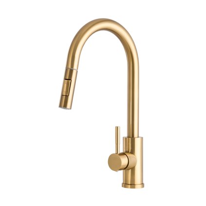 Gamma Taru Slim, baterie chiuvetă înaltă h-400, auriu mat, GMA-BTS-GDB