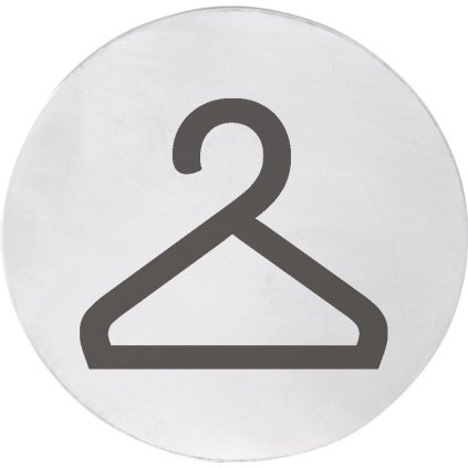 Sapho, Semnul „Woarroom”, diametru 75mm, oțel inoxidabil mat, XP125