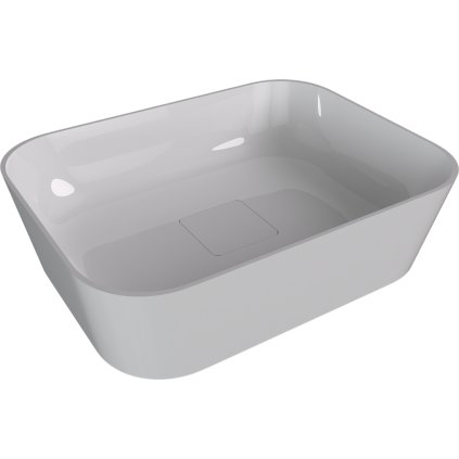 Polysan, lavoar pe blat BANERA SQUARE, marmura turnata, 50x36cm, alb, 14596