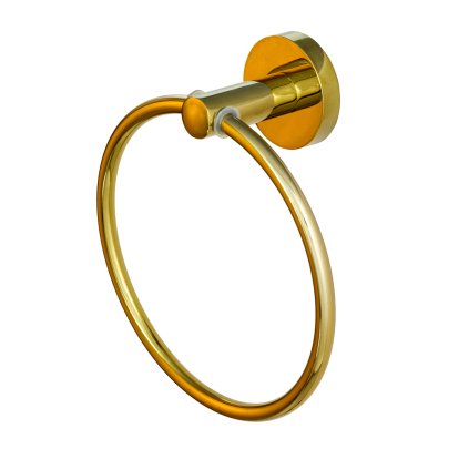 Gamma Roy, suport rotund pentru prosoape 15 cm, auriu lucios, GMA-UR-ROY-GD