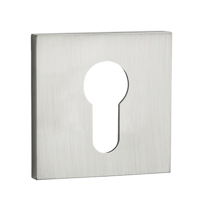Kuchinox, rozetă mâner cu orificiu pentru inserția cilindrului, oțel periat, LAV-LK6_302A