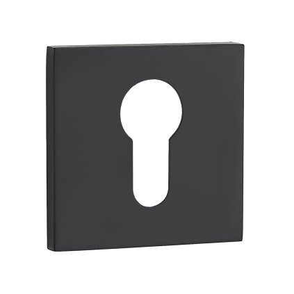 Kuchinox, rozetă mâner cu orificiu pentru inserția cilindrului, negru mat, LAV-LK6_902A