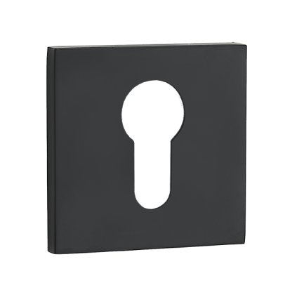 Kuchinox, rozetă mâner cu orificiu pentru inserția cilindrului, negru mat, LAV-LK6_902R