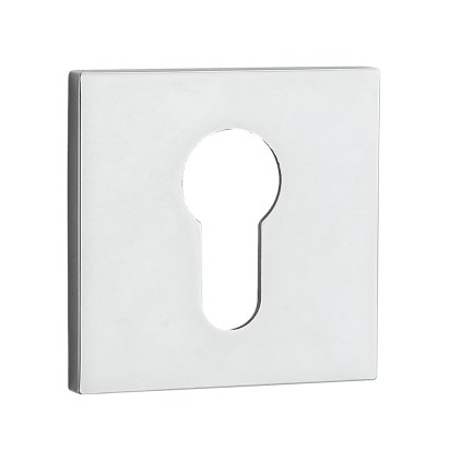 Kuchinox, rozeta maner cu orificiu pentru insertul cilindrului, crom, LAV-LK6_002A