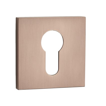 Kuchinox, rozetă mâner cu orificiu pentru inserția cilindrului, cupru mat, LAV-LK6_802A