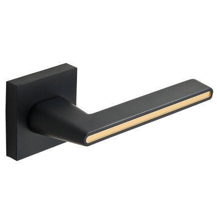 Kuchinox Elika, mâner de ușă, negru-auriu, LAV-KAE_900K