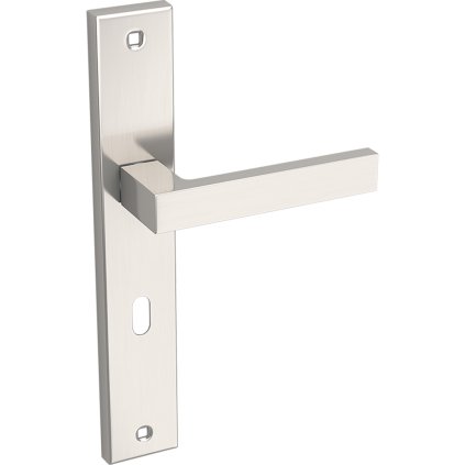 Kuchinox Qubik, mâner de ușă pe garnitură lungă, satinat, LAV-KGQ_311A