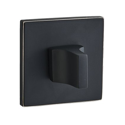 Kuchinox, rozeta cu maner pentru blocarea toaletei, negru mat-auriu, LAV-LK6_703A