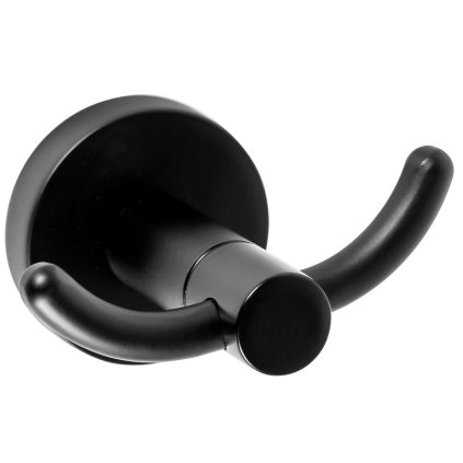 Accesorii Rea, 2 carlige pentru prosoape de baie MIST 02, negru, REA-80019