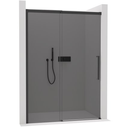 564910 cerano sprchove posuvne dvere lantono l p 8 mm cierna matna grafitove sklo 160x195 cm cer cer 8050bd7241