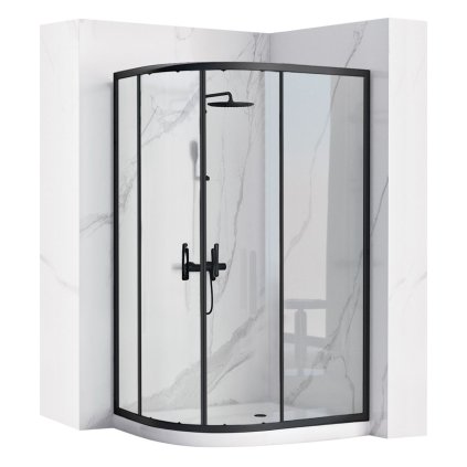 563392 rea look stvrtkruhova sprchova kabina 100x80x190 cm lava verzia biela sprchova vanicka rea k7900