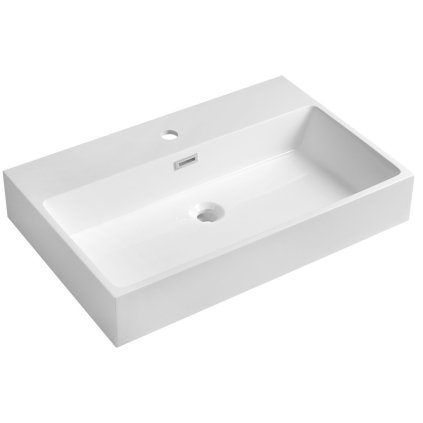 564790 sapho aquatic umyvadlo liaty mramor 70x46cm biela at070