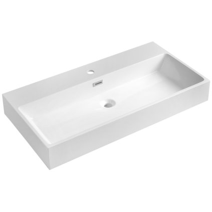 Sapho, lavoar ACVATIC, marmura turnata, 90x46cm, alb, AT090