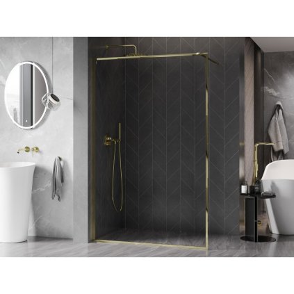 565447 7 mexen kioto f sprchova zastena s ramom 125 x 202 cm 8 mm cire sklo zlaty leskly profil 800 125 104 50 00
