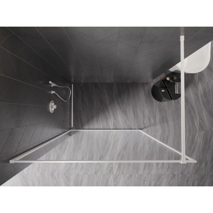 565345 7 mexen kioto f sprchova zastena s ramom 75 x 202 cm 8 mm cire sklo biely profil 800 075 104 20 00