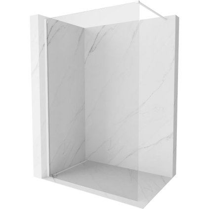 Mexen Kioto-X, paravan de dus 130 x 200 cm, sticla transparenta 10 mm, profil alb, 800-130-101-20-00-X